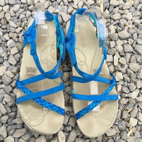 Merrell Jacardia QForm Outdoor Sandals Victoria Blue Women’s Size 11 - Picture 2 of 7